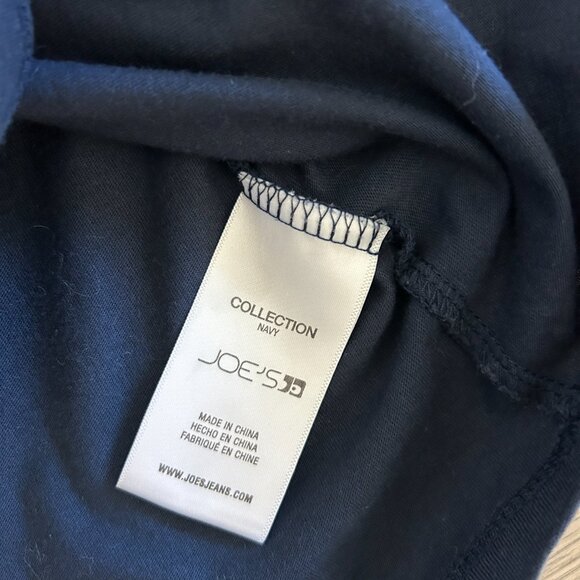 Navy Long Sleeves 100% Cotton Blouse by Joe's Jeans, Size Small - Picture 4 of 4